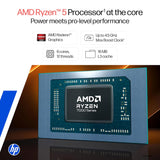 HP 14, AMD Ryzen 5 7530U (16GB DDR4, 512GB SSD) FHD, Anti-Glare, Micro-Edge, 14''/35.6cm, Win11, M365 Basic(1yr)* Office24, Silver, 1.4kg, EM0214AU, Backlit, FHD Camera w/Shutter Laptop