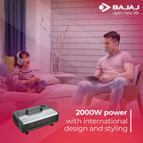 Bajaj Majesty RX 7 2000 Watts Heat Convector Room Heater (Black, ISI Approved)