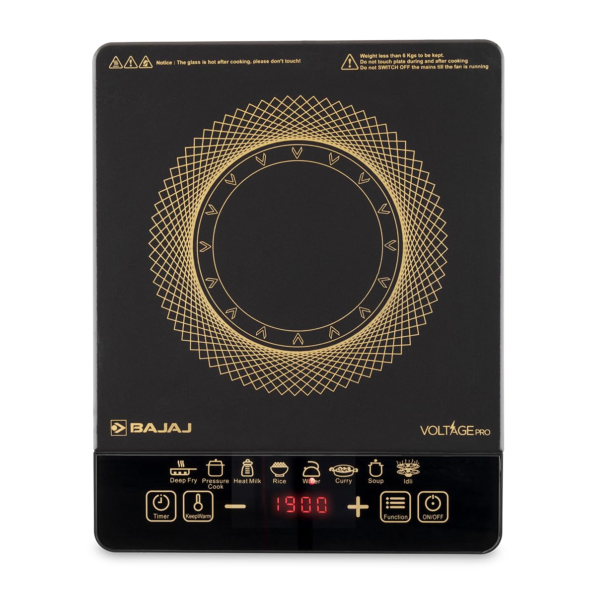 Bajaj ICX 190FS induction cooktop front view