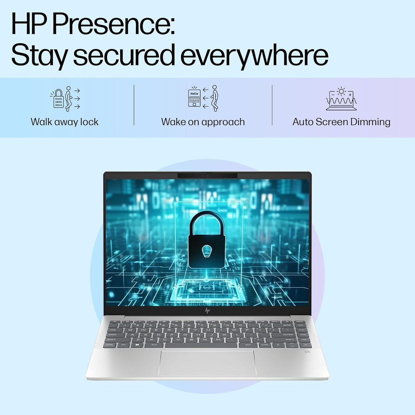 HP Pavilion Plus, 13th Gen Intel Core i5-1335U Laptop, (16GB LPDDR5x,512GB SSD),IPS, 300 nits, 14''(35.6cm) 2K,Win 11, M365 Basic(1yr), Office Home 24, Silver,1.38kg, 5MP Camera w/Shutter, EW0107TU