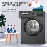Bosch 8 kg 5 Star Fully-Automatic Front Loading Washing Machine (WAJ2826CIN, Black Grey, AI active water plus, In-Built Heater)