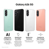 SAMSUNG Galaxy A26 5G (8GB RAM, 128GB, Awesome Mint)