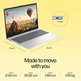 HP 15, AMD Ryzen 5 7430U (16GB DDR4, 512GB SSD) FHD, Anti-Glare, Micro-Edge,15.6''/39.6cm, Win11, M365 Basic(1yr)* Office24, Silver,1.59kg, FC0389AU, AMD Radeon, FHD Camera w/Shutter, Backlit Laptop