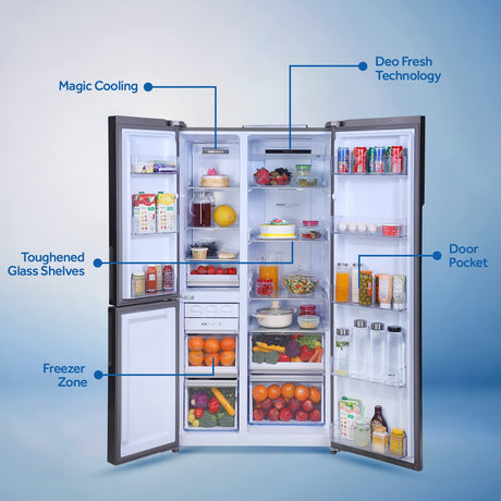 Fridge - Haier 628L, a versatile and stylish triple-door refrigerator.