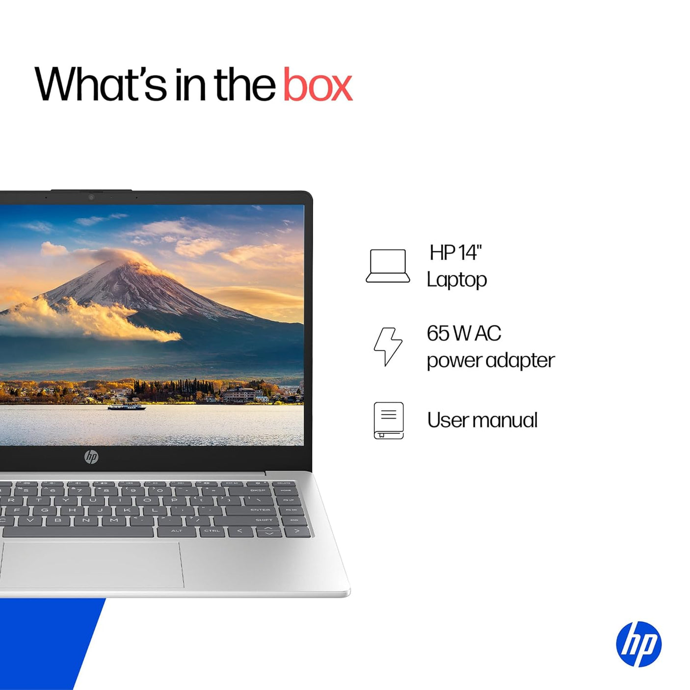 HP 14, 13th Gen Intel Core i3-1315U Laptop (8GB DDR4,512GB SSD) Anti-Glare, Micro-Edge, 14/35.6cm, FHD, Win11, M365 Basic(1yr),Office Home24, Silver,1.4kg, FHD Camera w/Privacy Shutter, EP0341TU