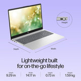 HP 15, 13th Gen Intel Core i3-1315U (8GB DDR4, 512GB SSD) FHD Anti-Glare Micro-Edge, 15.6"/39.6cm, Windows 11, MS Office, Grey, 1.59kg, FD0465TU, Intel UHD Graphics, 1080p FHD Camera Laptop