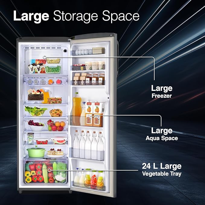 Godrej 268 L 3 Star Turbo Cooling Technology Refrigerator (2024 Model, RD EMARVEL 290C THI ST GL, Steel Glow)