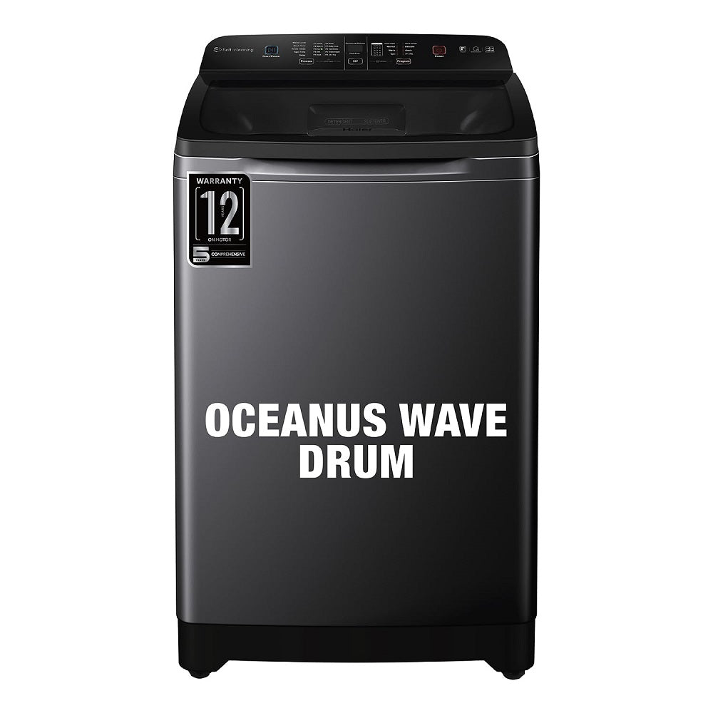 Haier 9 kg 5 Star Fully Automatic Top Load Washing Machine (Heater 688, HWM90-H688BK, In-built Heater, Dark jade)