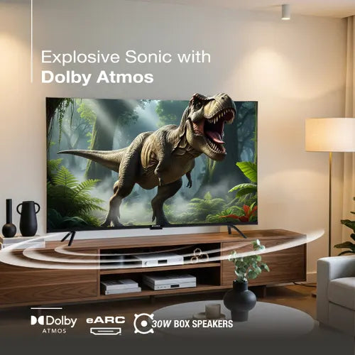 Sansui Google 109 cm (43 inch) Ultra HD (4K) LED Smart Google TV with with( Zen Panel Dolby Audio HDR 10+ 120 Hz display(Prime)  JSW43UG23 (2025)
