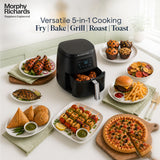 Morphy Richards Digital Air Fryer 5L: Rapid Air Circulation, Touch Panel (Black)
