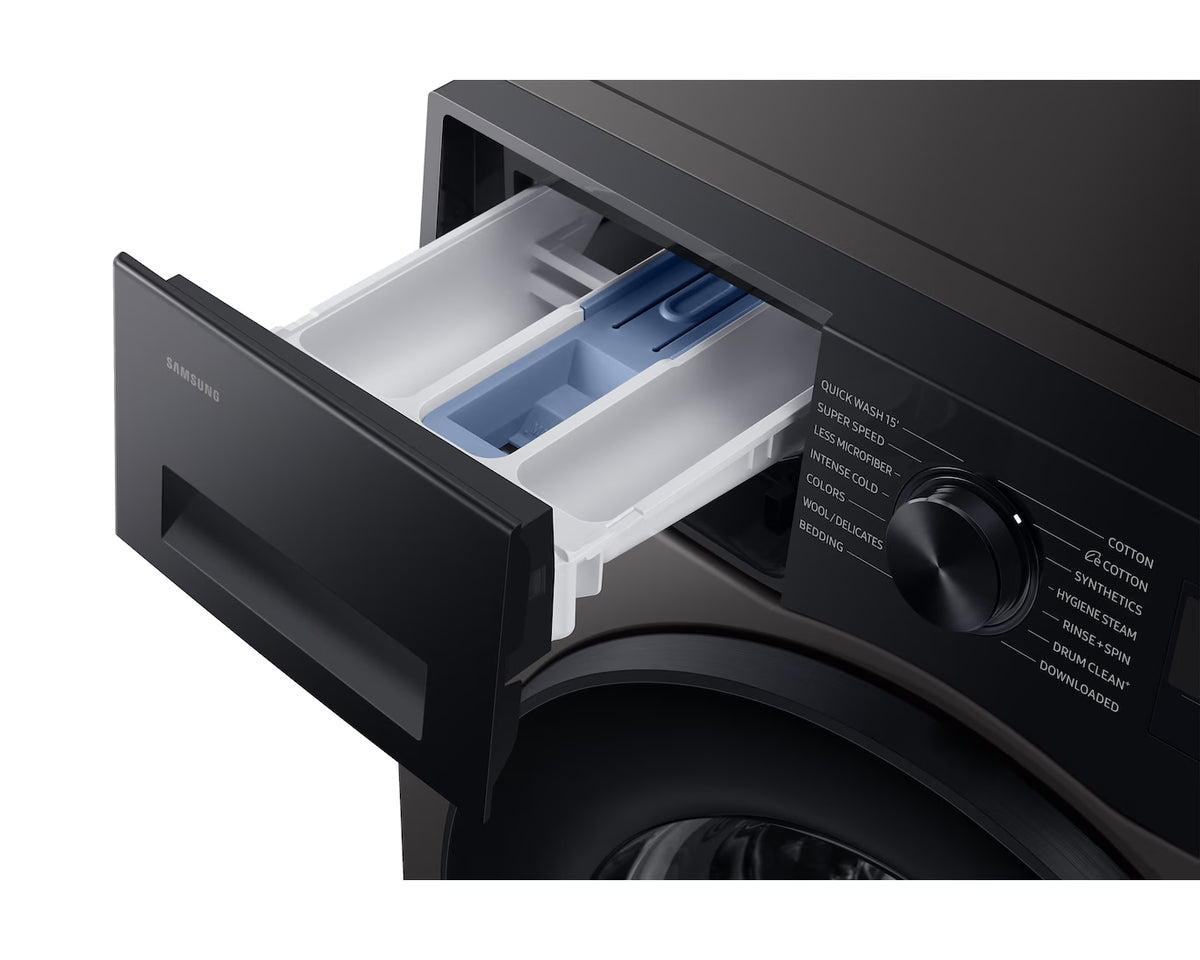 Samsung 12 Kg Wi-Fi Fully Automatic Front Load Washing Machine | AI Eco bubble, Hygiene Steam, 5 Star, Refined Inox | WW12DG5B24AX