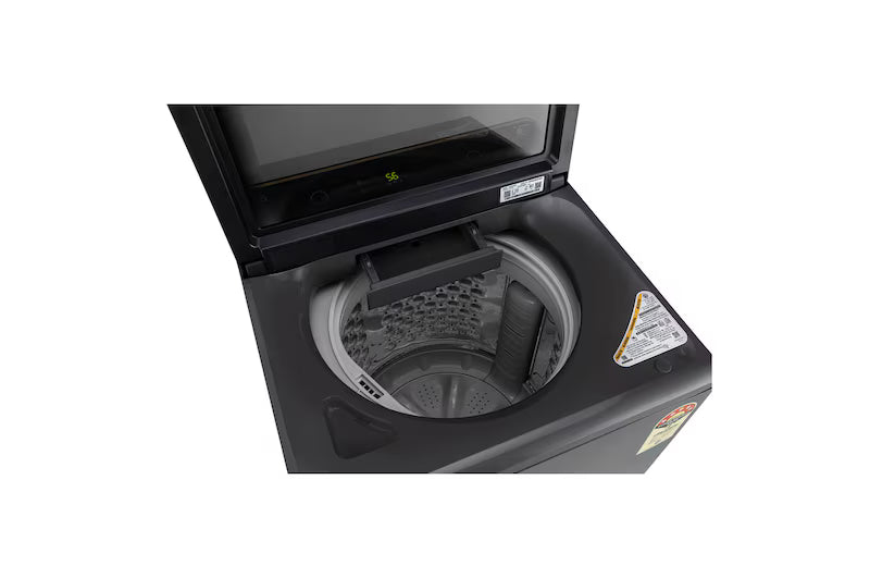 LG 8Kg Fully Automatic Top Load Washing Machine | Hard Water Wash | 5 Star | Middle Black | T80KMMB3Z