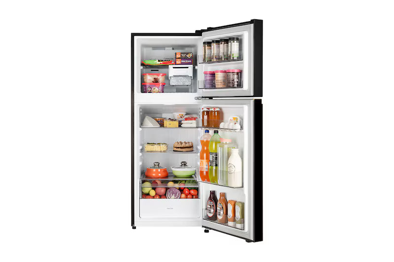 **LG 225L Double Door Convertible Refrigerator - Smart Inverter Compressor, Auto Smart Connect, Multi Air Flow, Onyx Black**