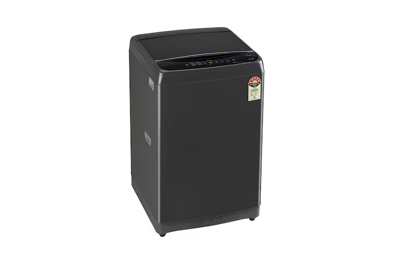 LG 8Kg Top Load Washing Machine, Smart Inverter Motor, In-built Heater, Middle Black, 5 Star