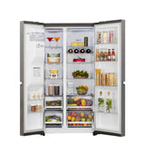 LG 630 L 3 Star Frost Free Side by Side Refrigerator, Shiny Steel, L257CPZ3