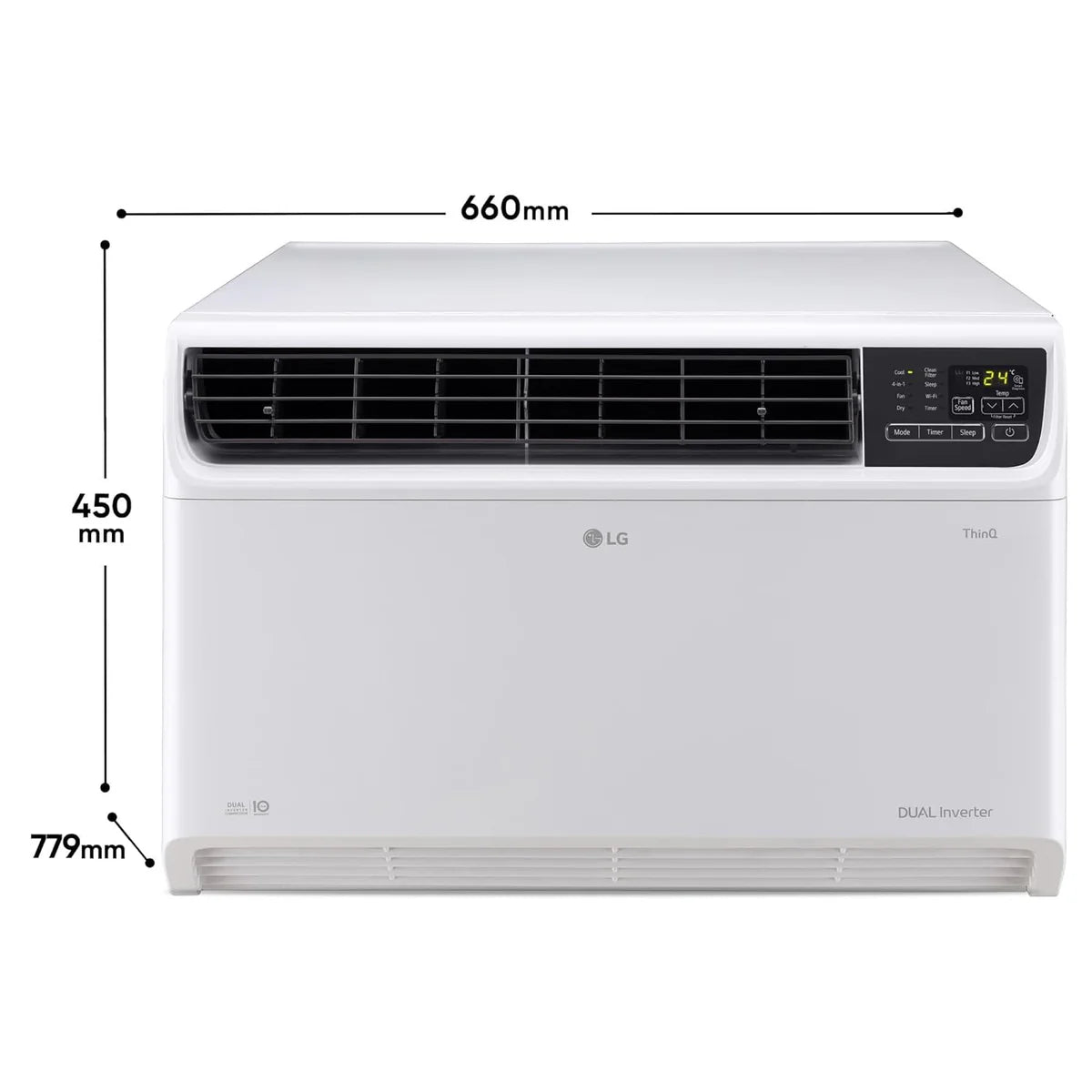 LG AW-Q24WWXA 2 Ton 3 Star Wi-Fi Dual Inverter Window AC (2026 Model) | Convertible 4-in-1 Cooling | 100% Copper Condenser | ThinQ Smart App Control | HD Filter | White