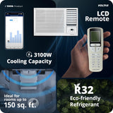 Voltas 1 Ton 2 Star Window AC | Copper Condenser | Anti-Dust Filter | 2-Way Air Swing | Sleep Mode | Memory Restart | 122FS Platina