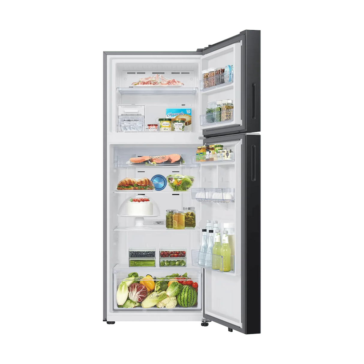 Samsung RT41HG6A42B1 Double Door Refrigerator (396L, Digital Inverter Compressor, Frost Free, BESPOKE AI, Convertible 5-in-1, Twin Cooling Plus, SmartThings Wi-Fi, Premium Black Finish)