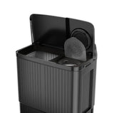 Haier HTW100-196BK 10 Kg Semi-Automatic Top Load Washing Machine | Vortex Pulsator, Oxyi Dry, Black