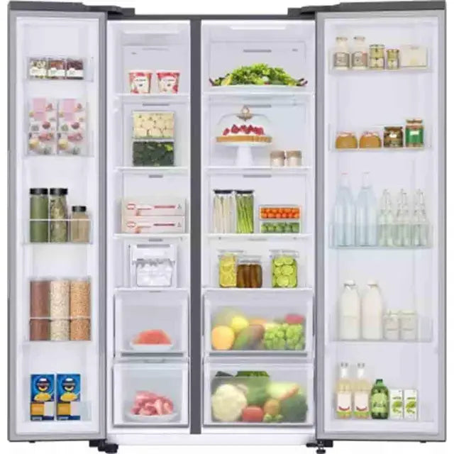 Samsung 653L Convertible 5-in-1 Side by Side with Wifi, SmartThings & AI (RS76CG8103S9HL, Refined Inox)