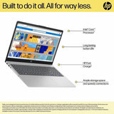 HP 15 fd0682TU Laptop (Intel Core 5 120U, 16GB RAM, 512GB SSD, 15.6” FHD Display, Windows 11 | MS Office 2024, Silver)