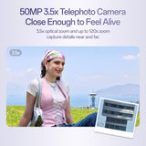 Oppo Reno 16 5G 8GB/256GB | Snapdragon 7 Gen 4, 50MP Triple Camera, 6.83" AMOLED, IP68+IP69, Sunset White