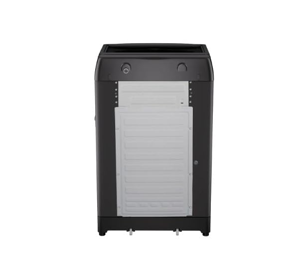 Haier 8 Kg 5-Star Fully Automatic Top Load Washing Machine | Oceanus Wave Drum, 8 Wash Programs, Magic Filter (HWM80-310BK, Black)