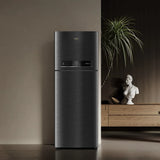 Whirlpool Intellifresh Pro 411L Convertible Refrigerator 1 Star Frost Free Double Door Smart Inverter Gravity Black Large Capacity Fridge