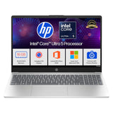 HP 15, Intel Ultra 5 125H, 12 Tops (16GB DDR5, 512GB SSD) FHD, IPS, 15.6''/39.6cm, Win11, M365 Basic(1yr)* Office24, Silver, 1.65kg, fd1254TU, Intel Graphics, FHD Camera w/Shutter, AI Powered Laptop