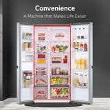 LG 833 L Frost Free Smart Inverter Compressor Wi-Fi Side-By-Side Refrigerator (GC-B307SSVL, Noble Steel 2, Door Cooling+ | Hygiene Fresh+)