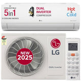 LG 1.5 Ton 3 Star Hot & Cold 5 in 1 Convertible Inverter Split AC with 6 Step Fan Speed (2025 Model, Copper Condenser, US-H18VNXE)