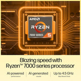 HP 15, AMD Ryzen 5 7430U (16GB DDR4, 512GB SSD) FHD, Anti-Glare, Micro-Edge,15.6''/39.6cm, Win11, M365 Basic(1yr)* Office24, Silver,1.59kg, FC0389AU, AMD Radeon, FHD Camera w/Shutter, Backlit Laptop