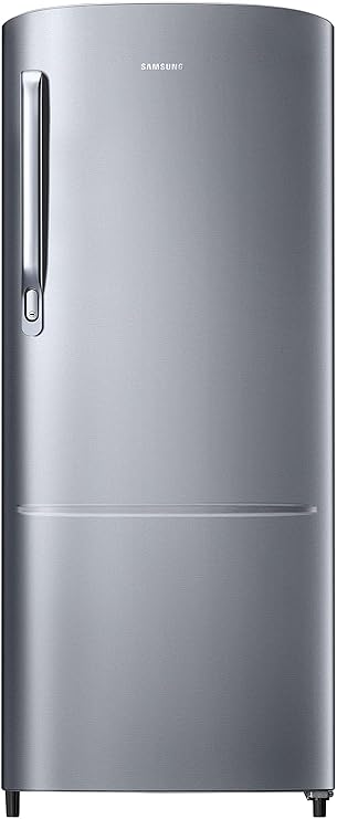 Samsung 183 L, 2 Star, Digital Inverter, Direct-Cool Single Door Refrigerator (RR20C2712S8/NL, Silver, Elegant Inox)