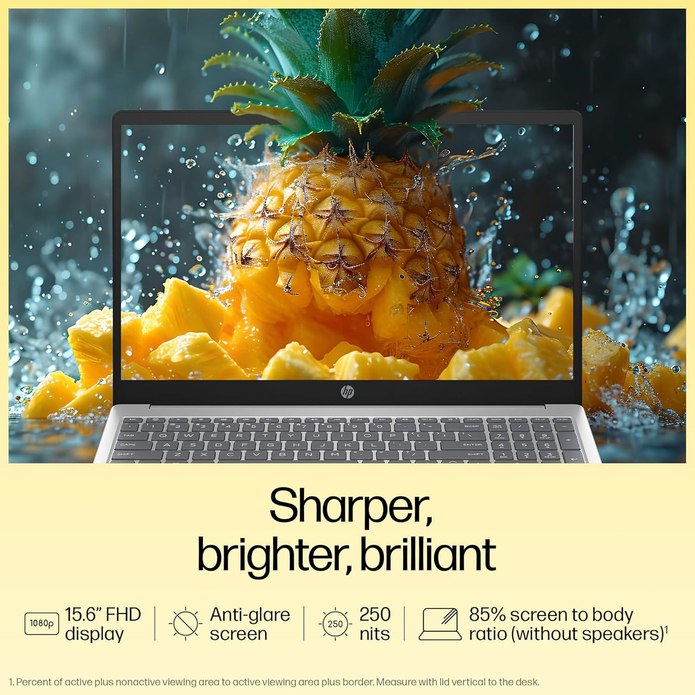 HP 15, AMD Ryzen 5 7430U (16GB DDR4, 512GB SSD) FHD, Anti-Glare, Micro-Edge,15.6''/39.6cm, Win11, M365 Basic(1yr)* Office24, Silver,1.59kg, FC0389AU, AMD Radeon, FHD Camera w/Shutter, Backlit Laptop