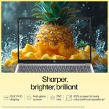 HP 15, AMD Ryzen 5 7430U (16GB DDR4, 512GB SSD) FHD, Anti-Glare, Micro-Edge,15.6''/39.6cm, Win11, M365 Basic(1yr)* Office24, Silver,1.59kg, FC0389AU, AMD Radeon, FHD Camera w/Shutter, Backlit Laptop