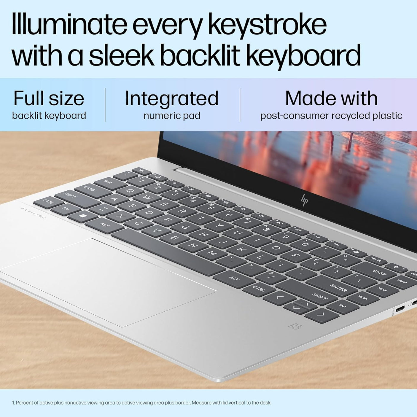 HP Pavilion Plus, 13th Gen Intel Core i5-1335U Laptop, (16GB LPDDR5x,512GB SSD),IPS, 300 nits, 14''(35.6cm) 2K,Win 11, M365 Basic(1yr), Office Home 24, Silver,1.38kg, 5MP Camera w/Shutter, EW0107TU