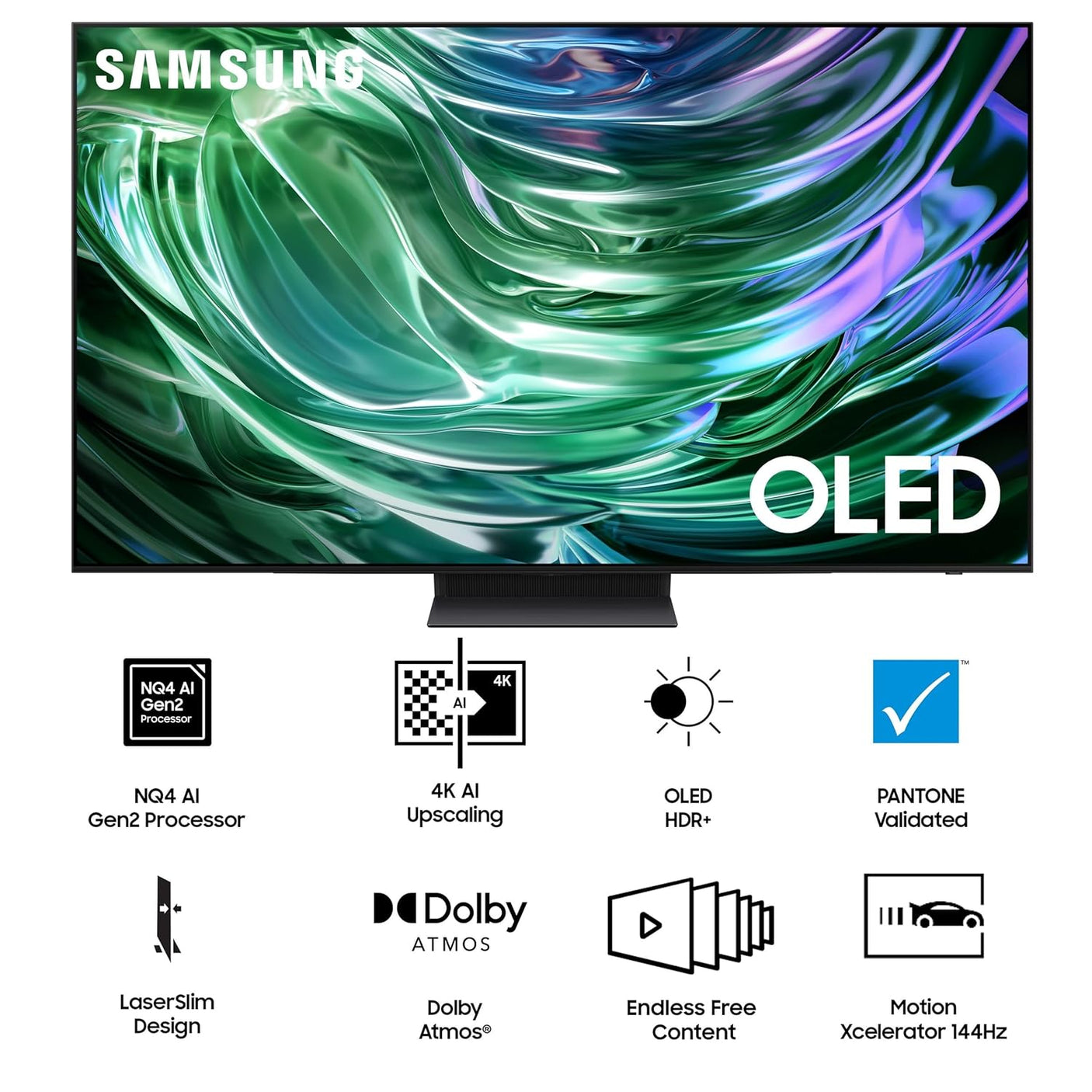 Samsung 163 cm (65 inches) 4K Ultra HD Smart OLED TV QA65S90DAULXL (Graphite Black)