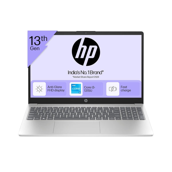 HP 15, 13th Gen Intel Core i3-1315U (8GB DDR4, 512GB SSD) FHD Anti