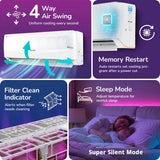 Voltas 1.5 Ton Split AC 3 Star Inverter (183INV Vertis AI Zest Gold)