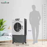 Koolaire 80 L Desert Air Cooler – Powerful Cooling White Grey