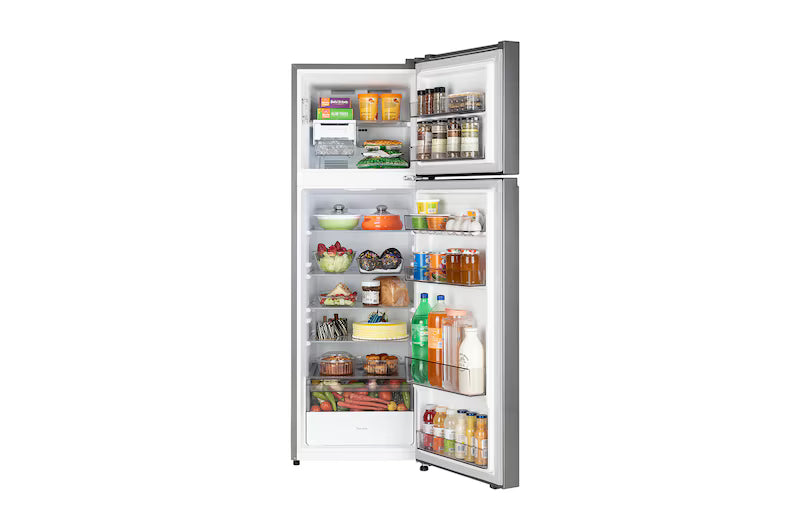 LG 276L Frost Free Double Door Refrigerator | GL-T2816WXDS | Smart Mode, Multi Air Flow, Dazzle Steel, 1 Star