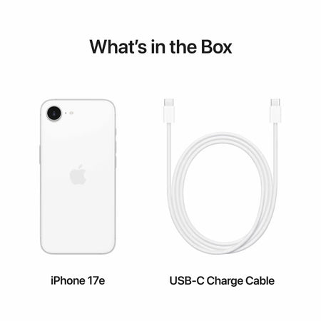 Apple iPhone 17e 256GB | A19 Chip, 48MP Fusion Camera, MagSafe, White