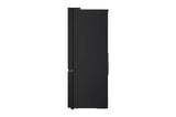 LG 574L French Door Refrigerator Wi-Fi Convertible Smart Inverter Fresh Converter+ Door Cooling+ Black Glass 3 Star