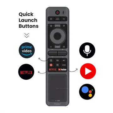 Haier H55M80FUX 55” 4K Ultra HD Mini LED Google TV – Voice Control, Smart Features (2025 Model)