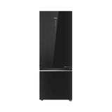 Haier 445L Bottom Mount Convertible Refrigerator HRB-4952CKG-P Frost Free Smart Inverter 2 Star Black Glass Fridge