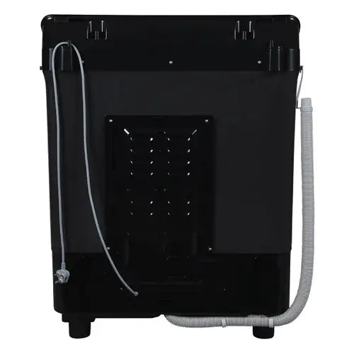 Haier 11 Kg 5-Star Semi Automatic Top Load Washing Machine | Anti-Bacterial Vortex Pulsator, Softfall Technology, Magic Filter (HTW110-178FLN, Black)