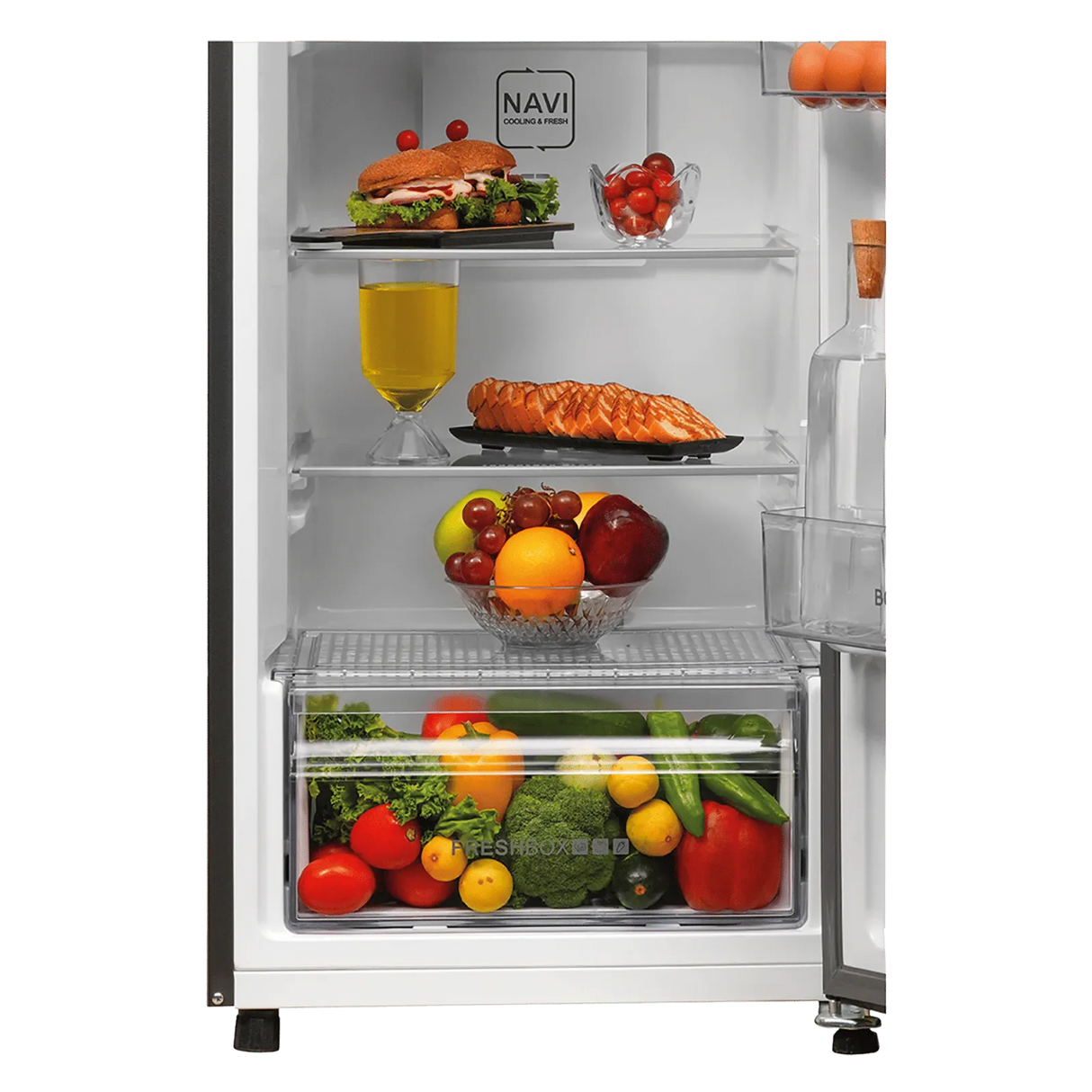 Haier 268L Frost Free Double Door Refrigerator Nickel Steel – HRF-3182IBNSA-P
