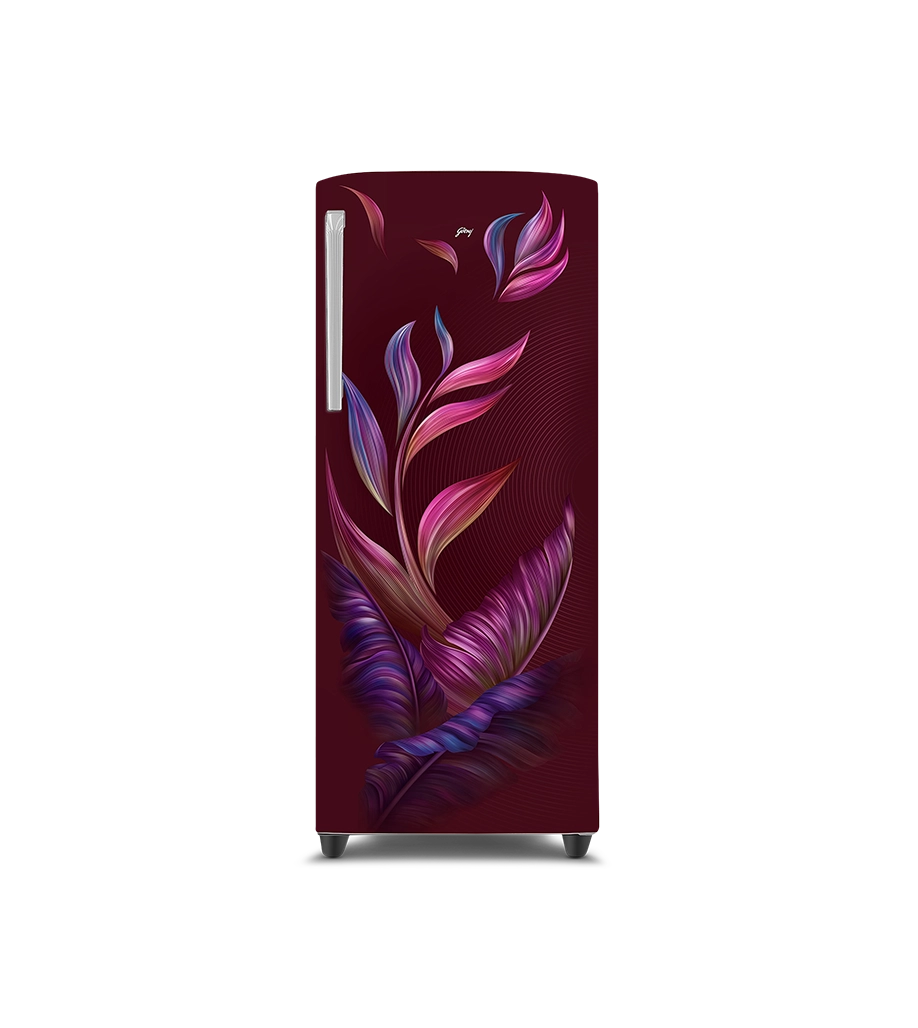 Godrej 268 L 3 Star Turbo Cooling Technology Ensuring Faster Cooling Direct Cool Single Door Refrigerator With Advanced Inverter Technology (RD EMARVEL 290C THI FU WN, Fusion Wine)