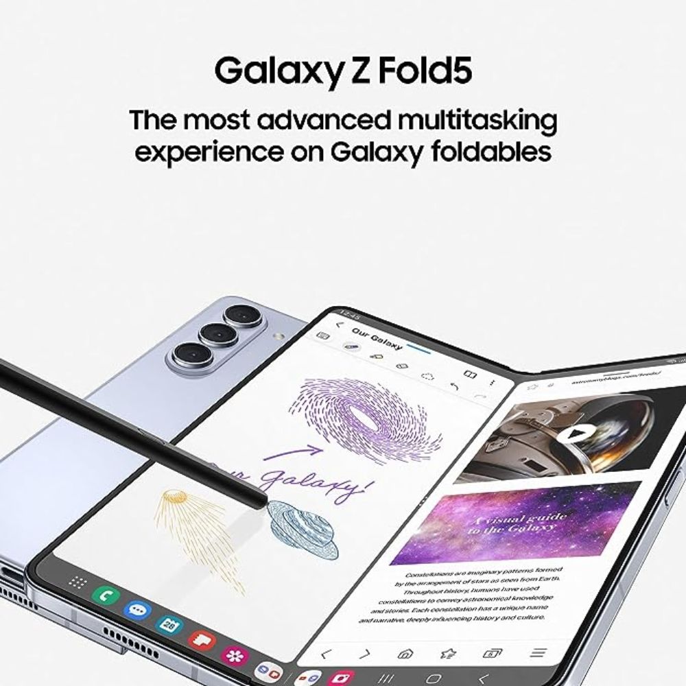 Samsung Galaxy Z Fold5 5G - Light Blue, 256GB/12GB RAM, where style meets tech.