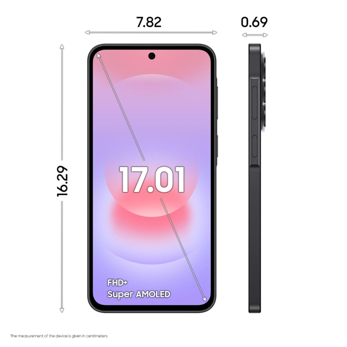 Samsung Galaxy A37 5G (8GB+128GB, Awesome Charcoal) – Agentic AI, Nightography Camera, 5000mAh Battery (Copy)